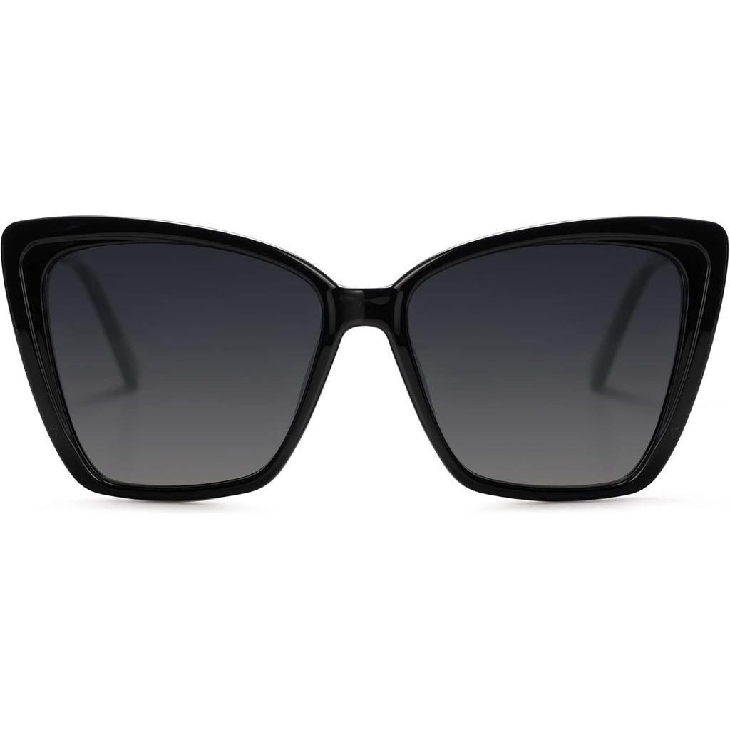 Sojos Trendy Polarized Sunglasses For Women Retro Womens Oversized Square Cat Eye Sun Glasses Uv Protection