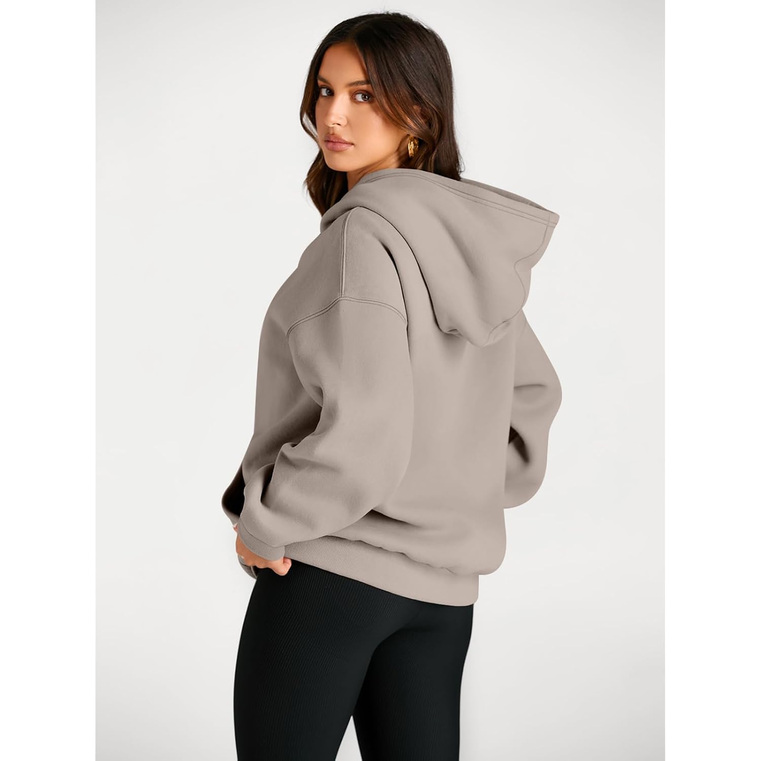 Women’s Oversized Fleece Hoodie – Cozy Fall & Winter Pullover