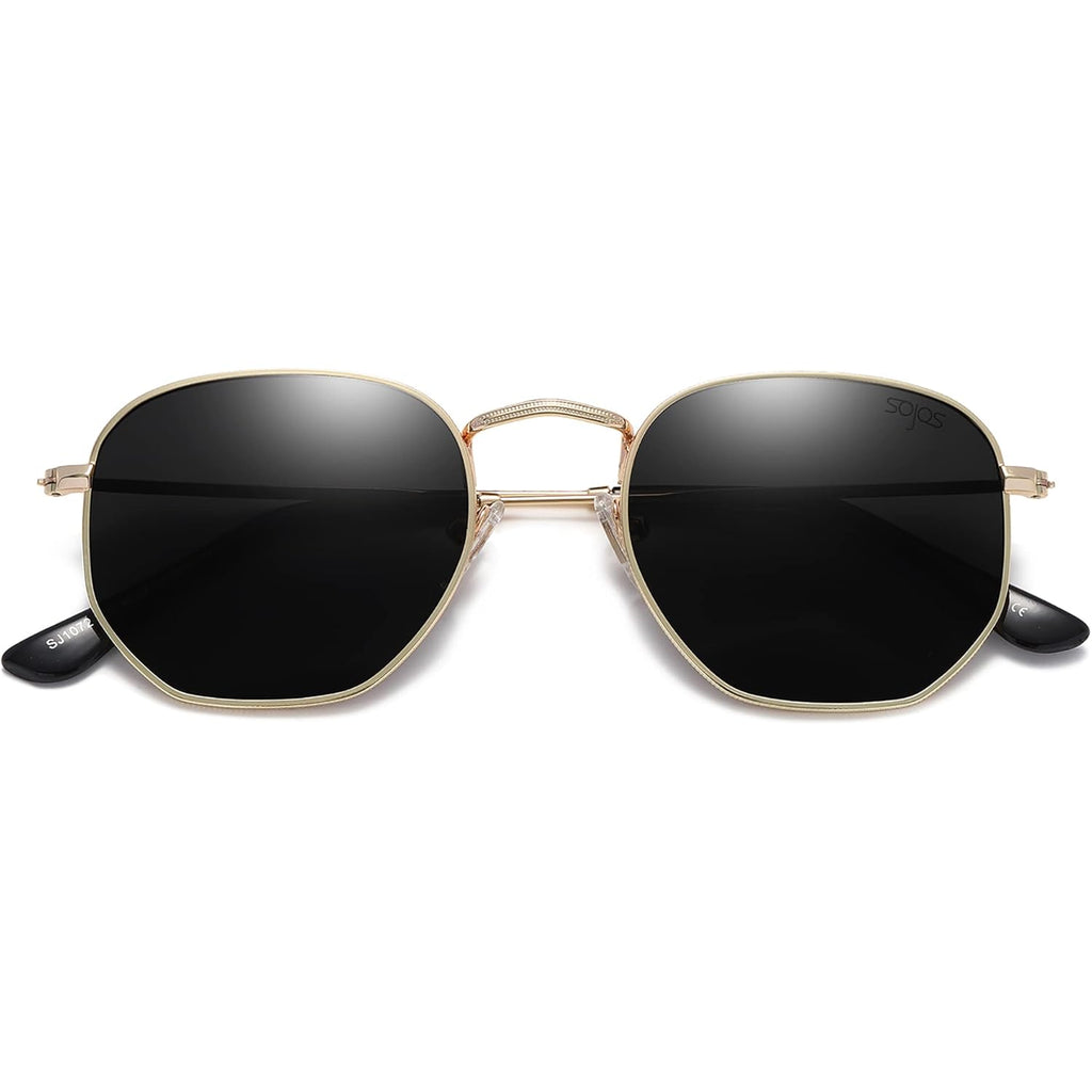 Sojos Square Polarized Sunglasses For Women Men Small Hexagonal Polygon Shades