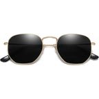 Sojos Square Polarized Sunglasses For Women Men Small Hexagonal Polygon Shades