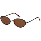 Sojos Trendy Oval Round Polarized Sunglasses For Women Men, Chic Retro Narrow Circle Sunnies