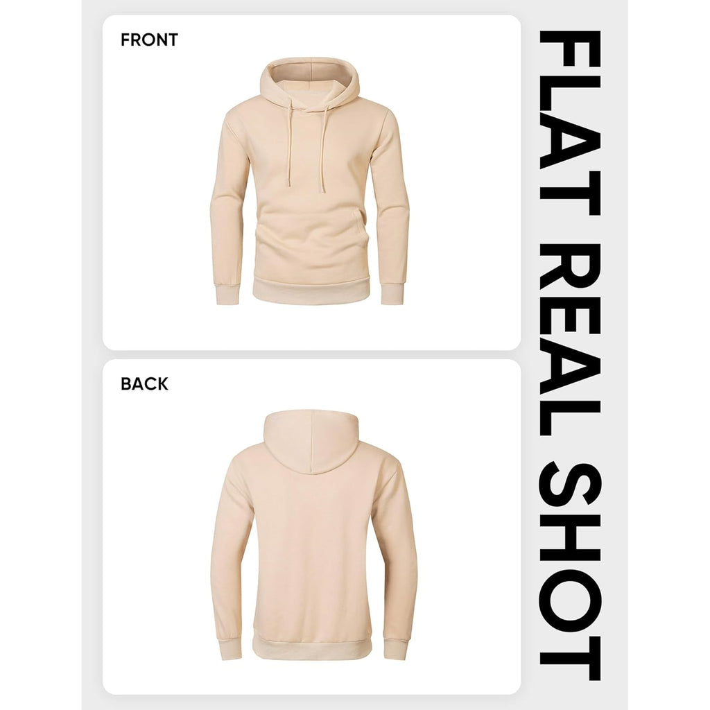 JMIERR Mens Casual Cotton Hooded Collar Drawstring Hoodies Pullover Sweatshirts Casual Long Sleeve Shirts