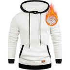 JMIERR Men's Cotton Casual Hoodies Sweatshirts Fashion Long Sleeve Drawstring Fleece Pullover Hoodie with Pockets