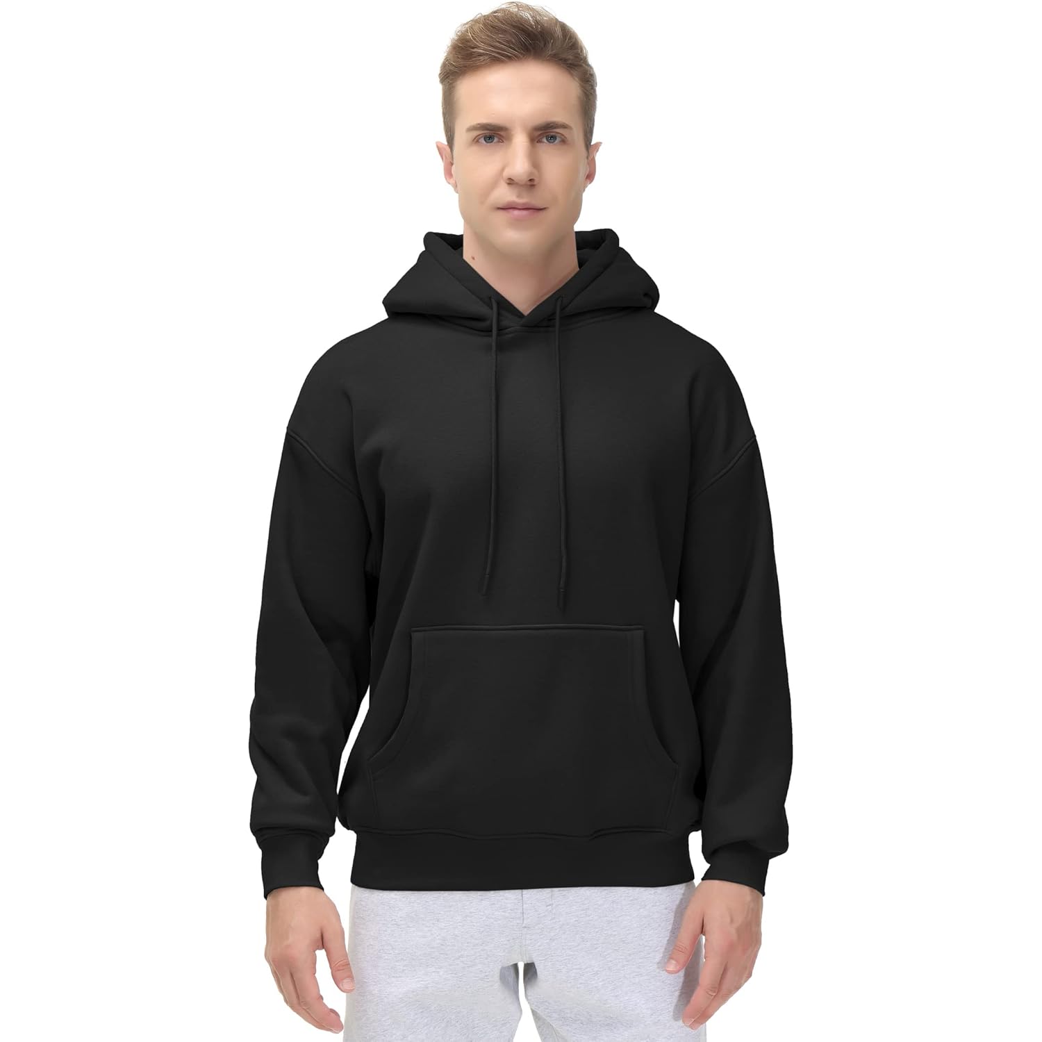 THE GYM PEOPLE Men's Fleece Pullover Hoodie Loose Fit Ultra Soft Hooded Sweatshirt With Pockets