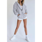 Women’s Y2K Zip-Up Hoodie – Casual Long Sleeve Track Jacket 2025