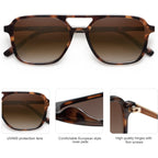 Sojos Retro Aviator Sunglasses For Women Men,Trendy Rectangle Womens Mens Shades Sun Glasses