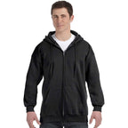 Hanes Men's Ultimate Full-Zip Hoodie, Men's Hooded Fleece Sweatshirt with Zipper