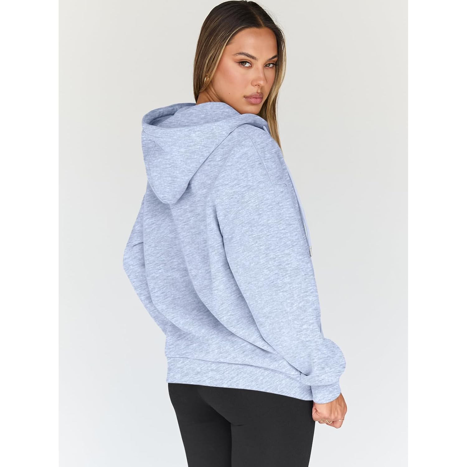 Women’s Oversized Zip-Up Hoodie – Casual Fall & Winter Fashion