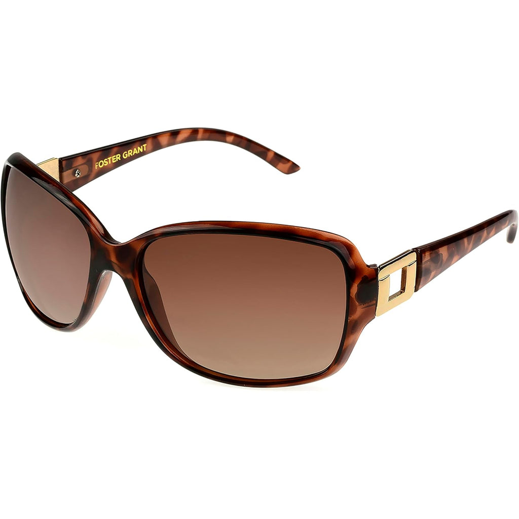 Foster Grant Polarized Sunglasses For Women, Brown Tortoise Shell Sunglasses