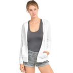 Women’s Thin Cotton Zip-Up Hoodie – Lightweight Everyday Layer