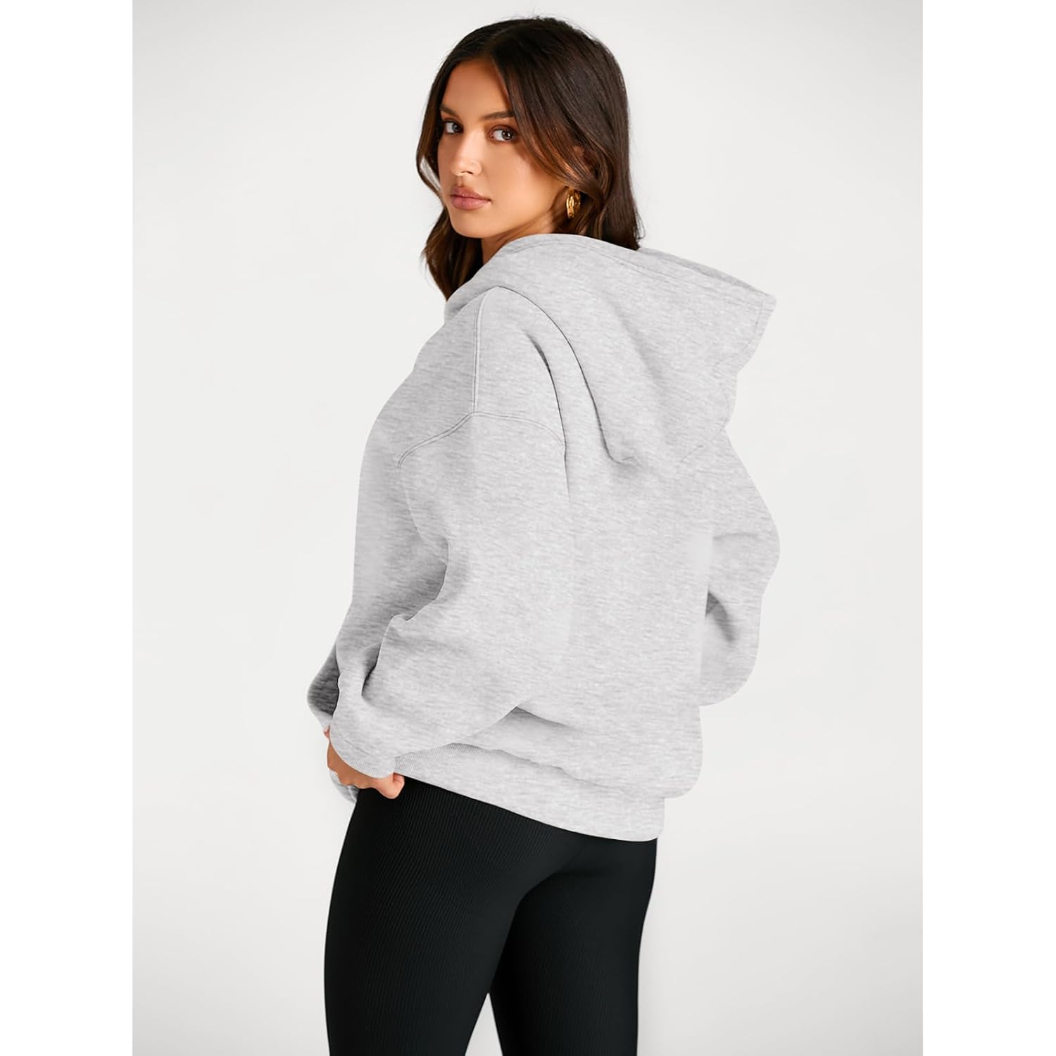 Women’s Oversized Fleece Hoodie – Cozy Fall & Winter Pullover