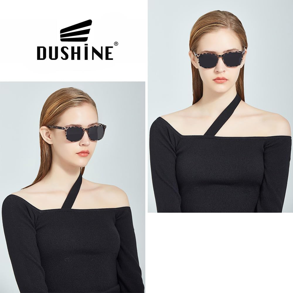 Dushine Polarized Sunglasses For Women Classic Retro Style Protection