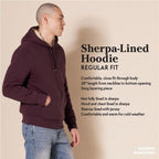 Amazon Essentials Men's Hoodies, Sherpa-Lined Pullover