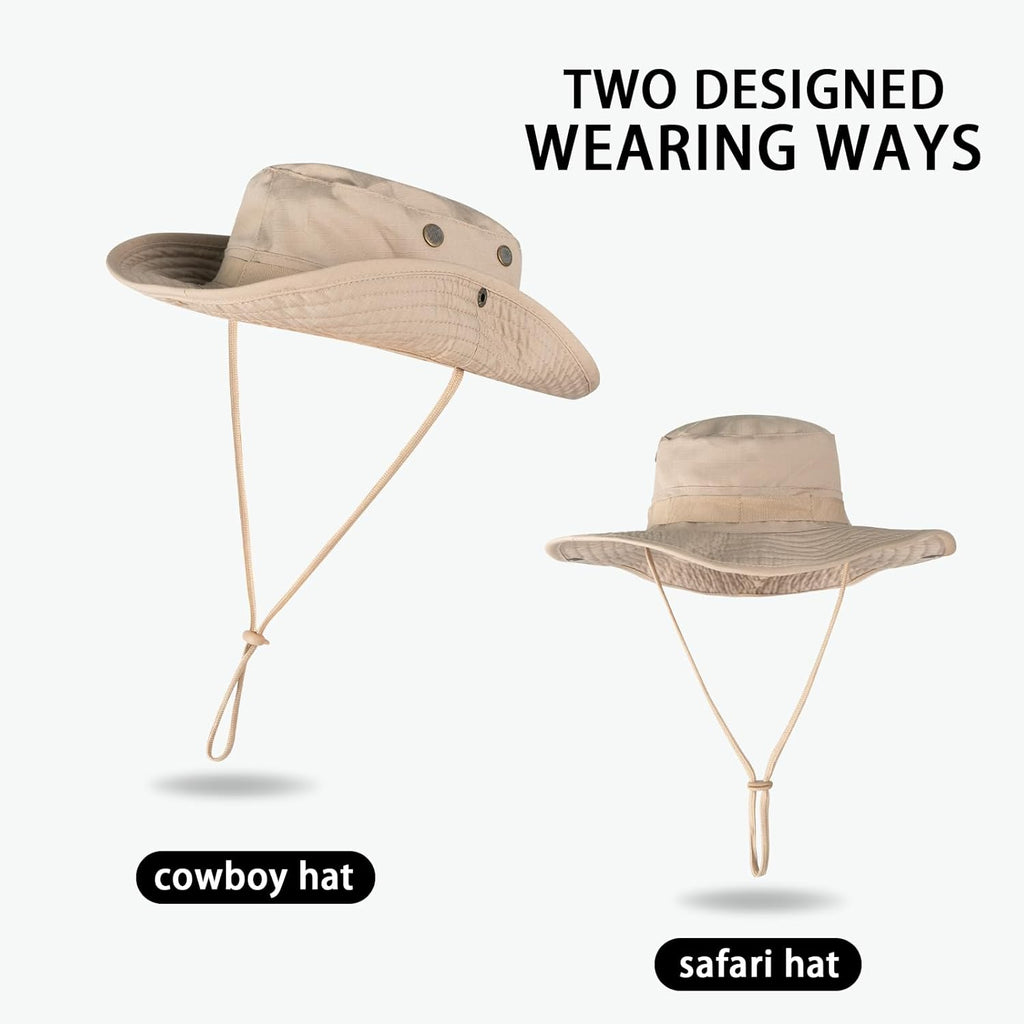 Sun Hats for Men Women Bucket Hat UPF 50+ UV Protection Boonie Hat for Safari Fishing Hiking Garden Beach