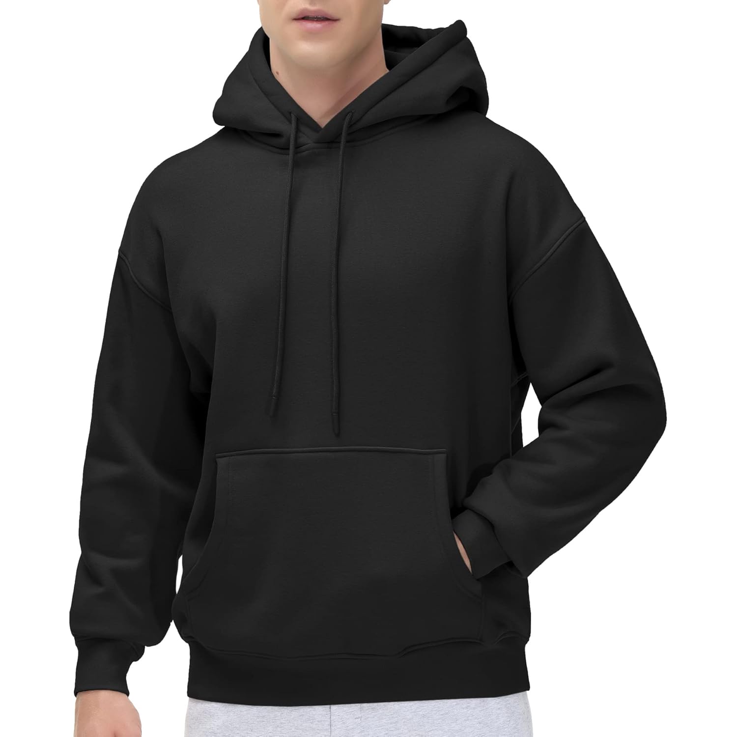 THE GYM PEOPLE Men's Fleece Pullover Hoodie Loose Fit Ultra Soft Hooded Sweatshirt With Pockets
