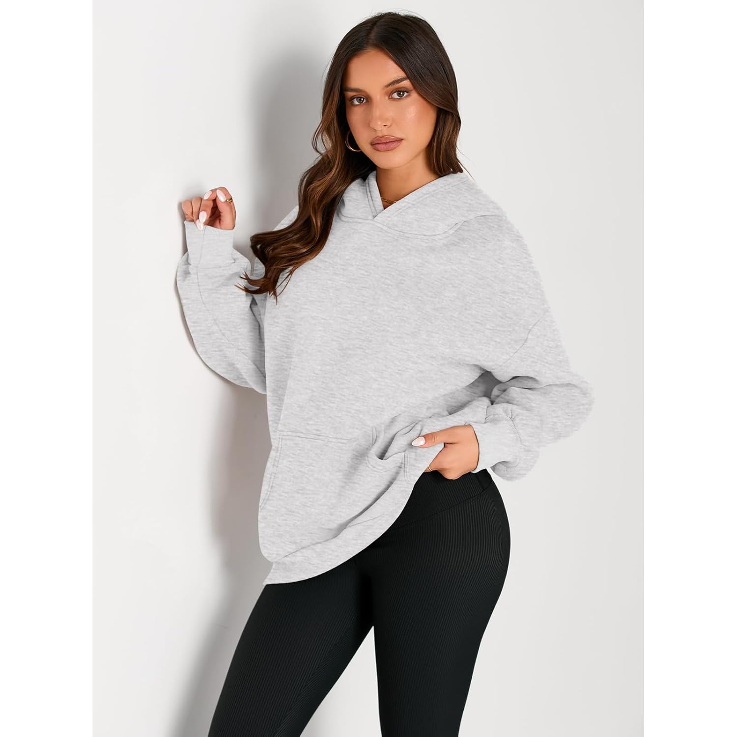 Women’s Oversized Fleece Hoodie – Cozy Fall & Winter Pullover