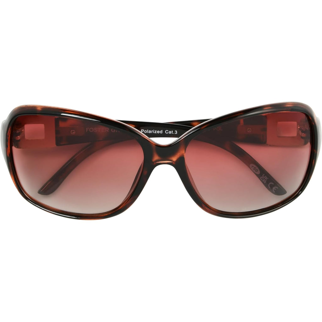 Foster Grant Polarized Sunglasses For Women, Brown Tortoise Shell Sunglasses