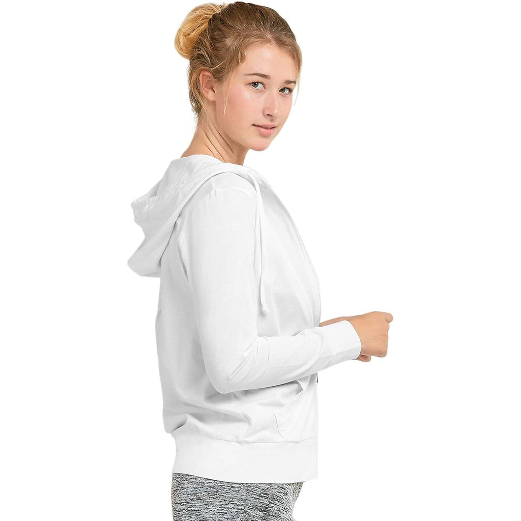 Women’s Thin Cotton Zip-Up Hoodie – Lightweight Everyday Layer