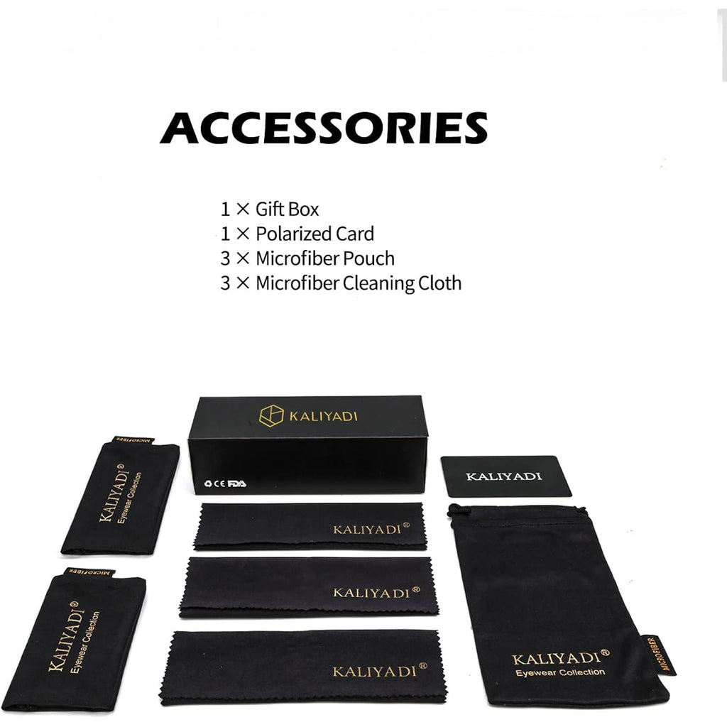 Kaliyadi Classic Aviator Sunglasses For Men Women Driving Sun Glasses Polarized Lens Uv Blocking