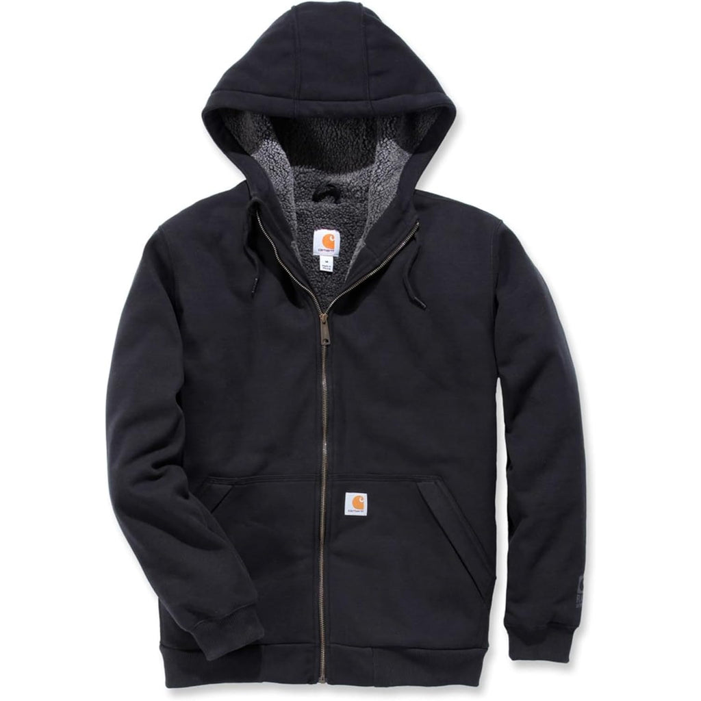 Carhartt Men's Rain Defender Relaxed Fit Midweight Sherpa-Lined Full-Zip Sweatshirt