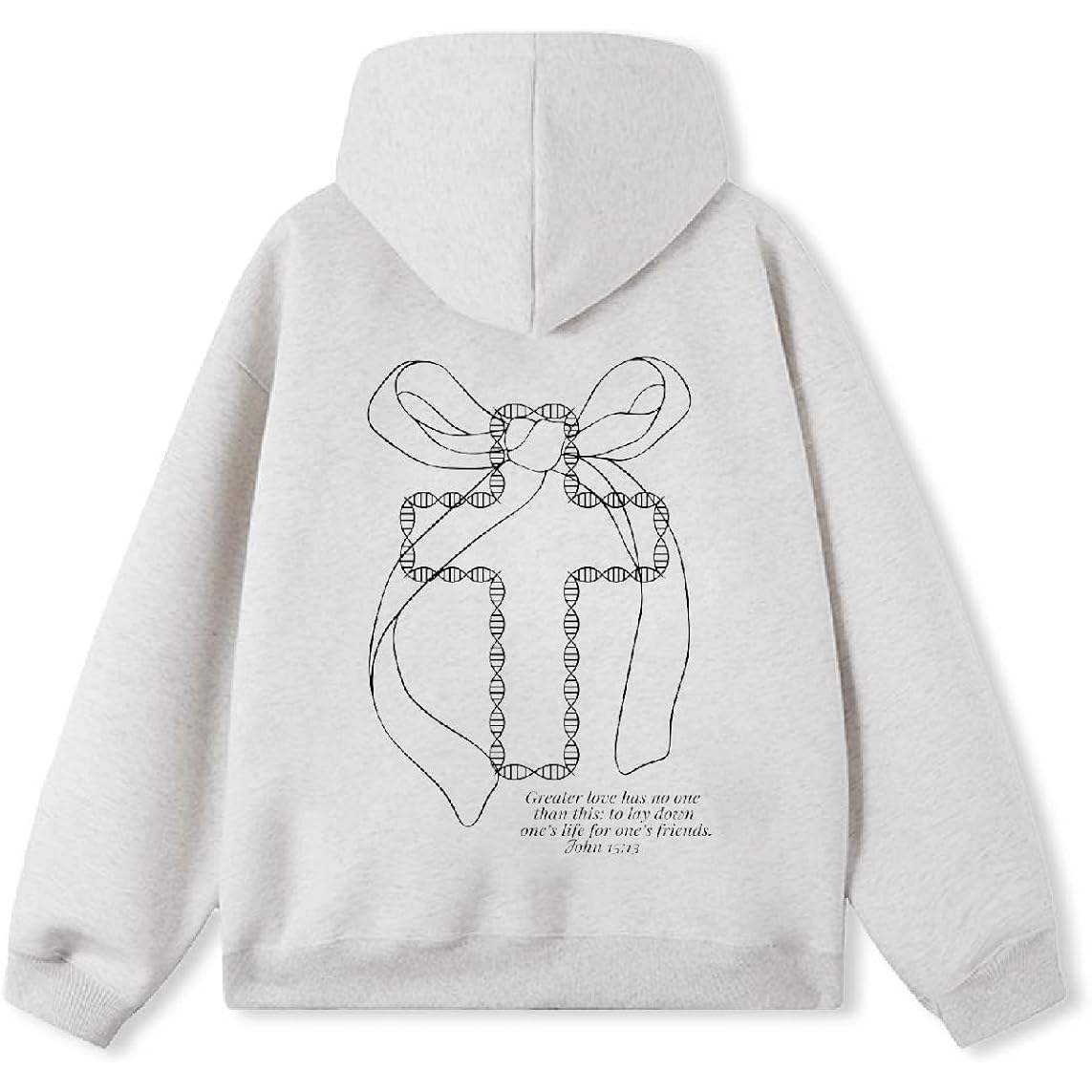 Oversized Fleece Hoodie for Women & Men – Soft Warm Christian Style