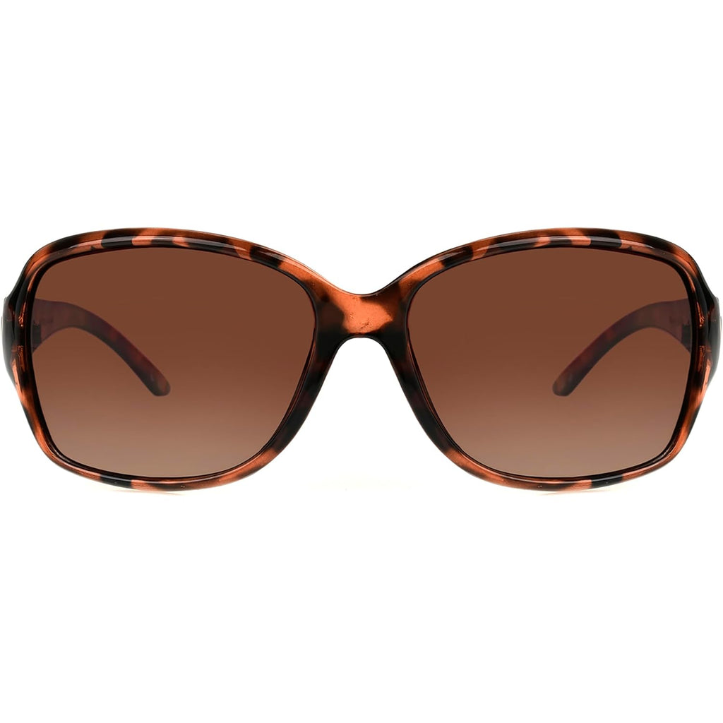 Foster Grant Polarized Sunglasses For Women, Brown Tortoise Shell Sunglasses