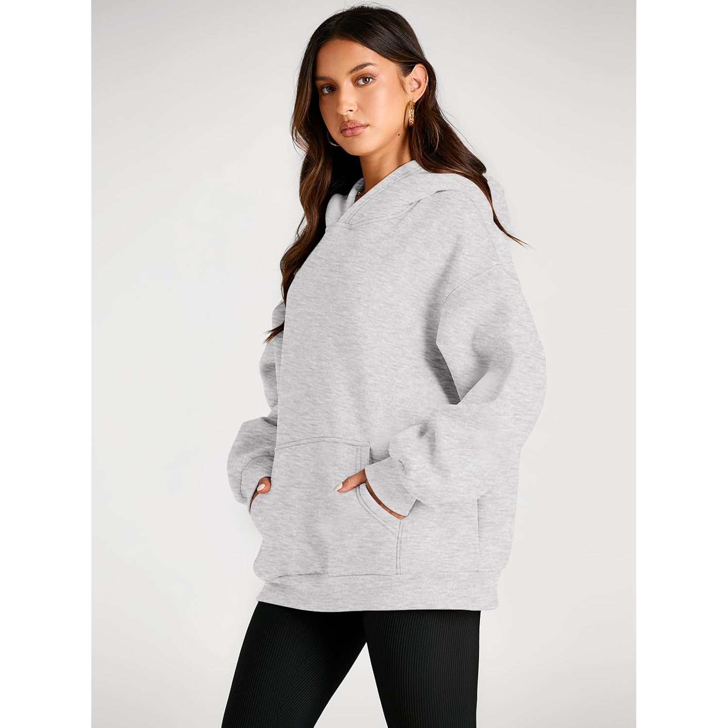 Women’s Oversized Fleece Hoodie – Cozy Fall & Winter Pullover