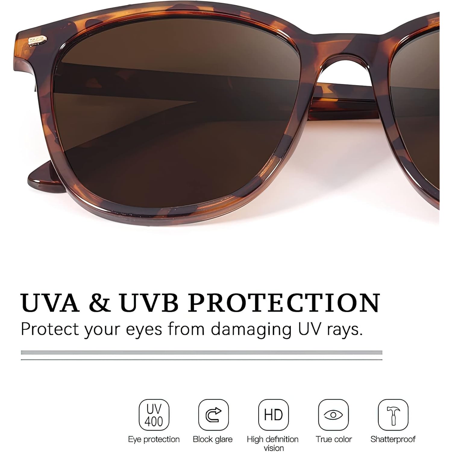 Fimilu Packs Sunglasses For Women Polarized Protection Lens Big Frame Fashion Glasses Trendy Stylish Shade