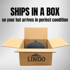 LINDO Trucker Hat [ Great Outdoors Design ] for Men and Women: Mid Profile Cap with Breathable Mesh Back and Adjustable Snap