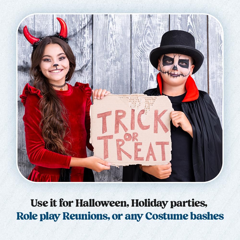 Funny Party Hats Black Top Hat - Victorian Hat for Men - Felt Tuxedo Costume Hat - Coachman Hat - Dress Up Hat