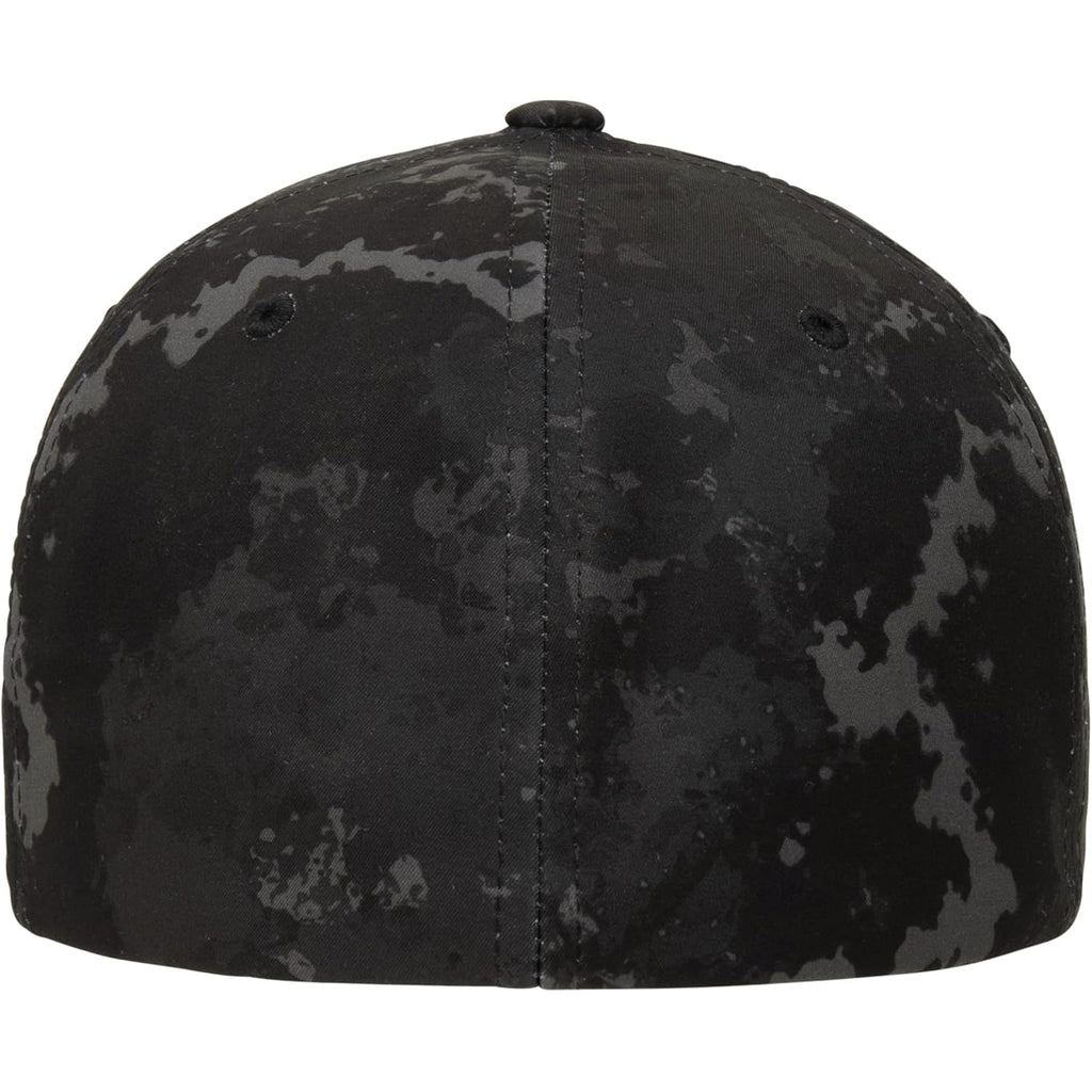 Flexfit Unisex Veil Camo Baseball Cap, Poseidon, Large-X-Large
