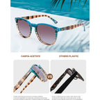 Polarized Sunglasses For Women Uv - Protection Womens Trendy Fashion Large Shades With Acetate Frame