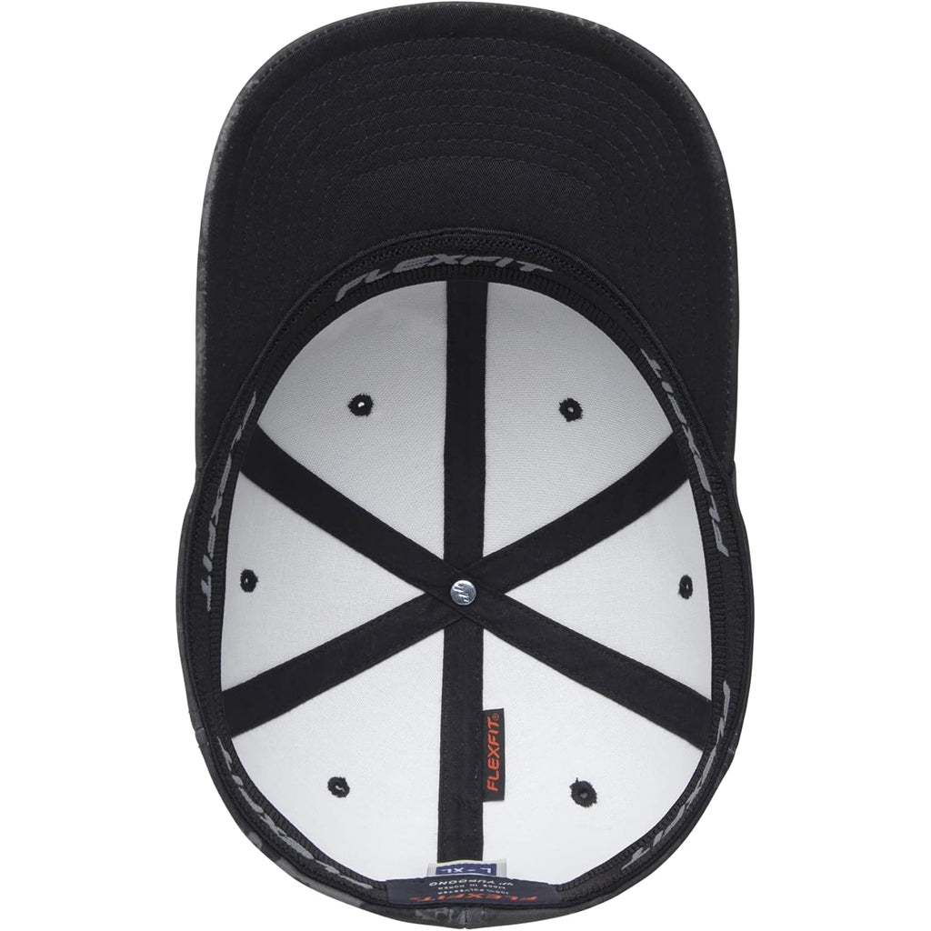 Flexfit Unisex Veil Camo Baseball Cap, Poseidon, Large-X-Large