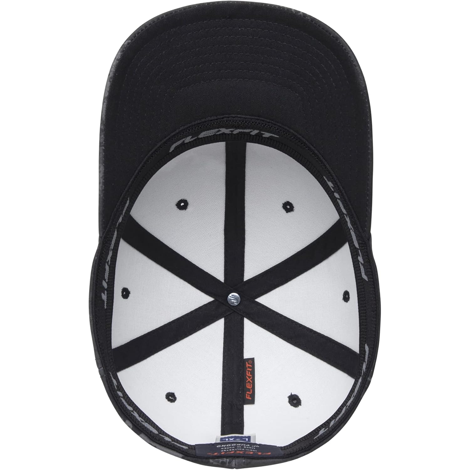 Flexfit Unisex Veil Camo Baseball Cap, Poseidon, Large-X-Large