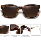 Sojos Classic Square Polarized Sunglasses Womens Mens Retro Trendy Sunnies