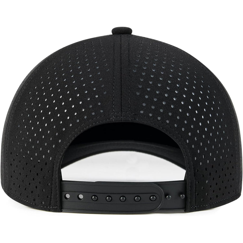 BOTVELA Men Adjustable Snapback Baseball Cap Vented Performance Laser Cut Mesh Hat