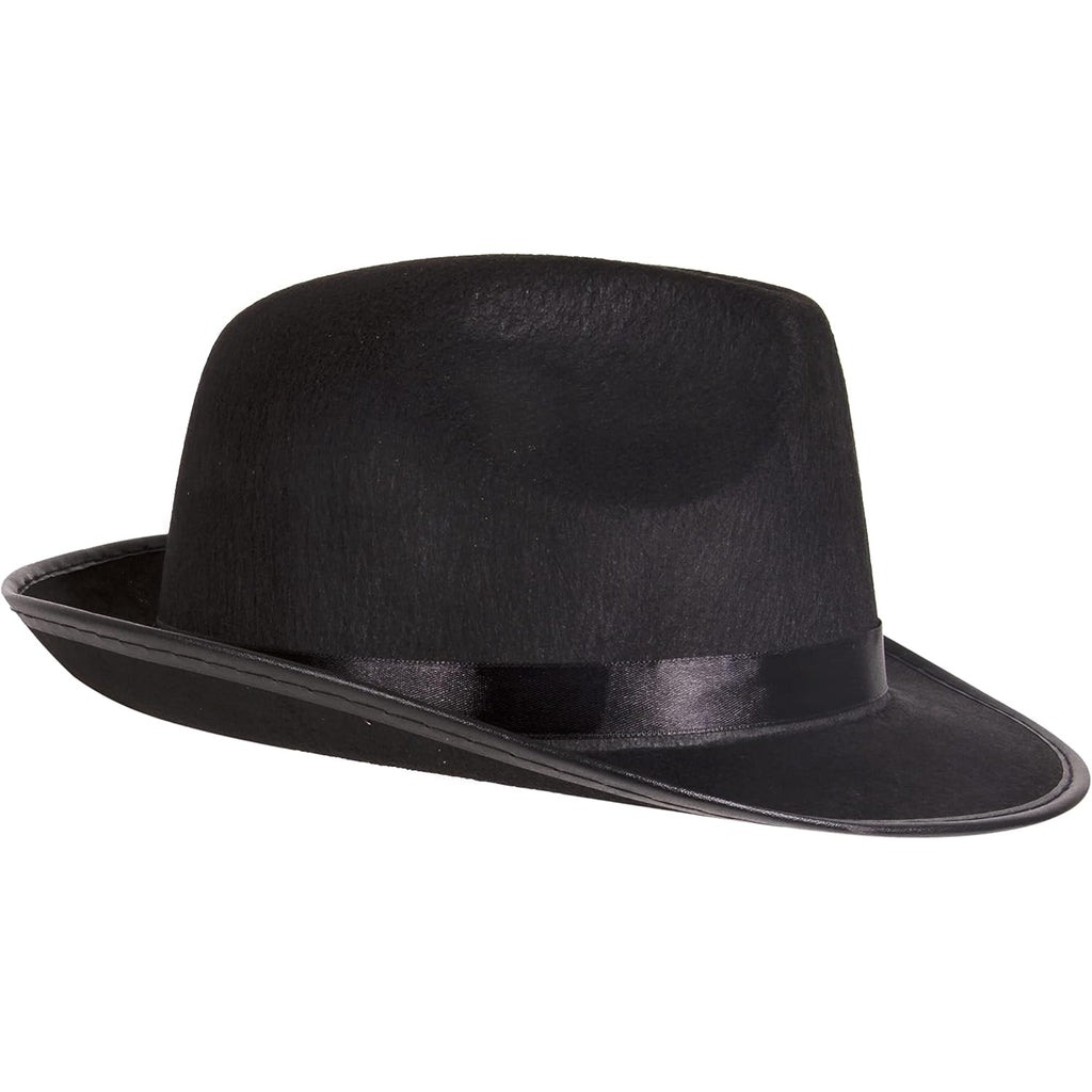 Kangaroo Fedora Brim Felt Church Hat Men Women I Summer Beach Sun Hat with Band I Men's 1920s Gatsby Gangster Costume
