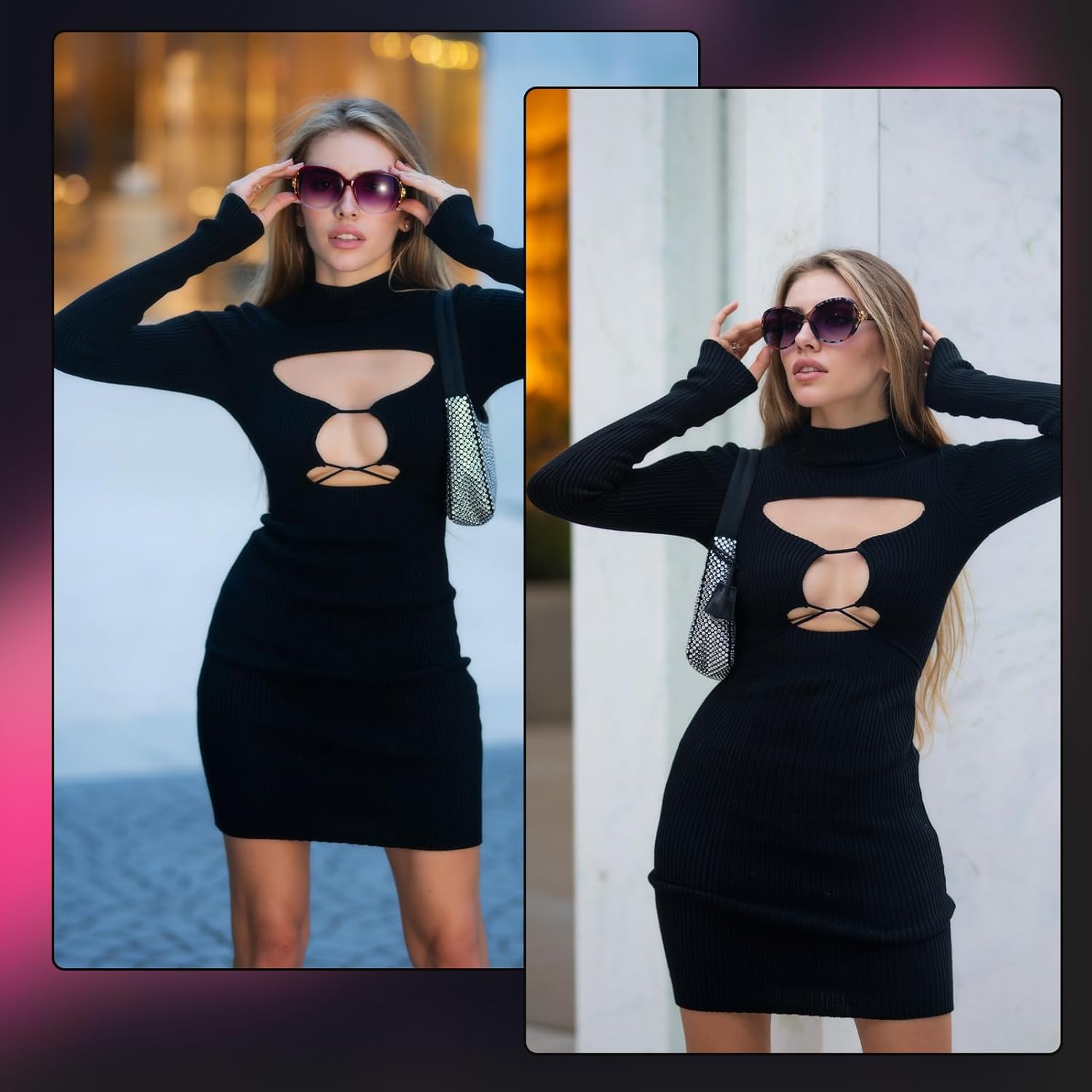 Pack Trendy Round Polarized Sunglasses For Women Men, Retro Cat Eye Oversized Sun Glasses Protection For Outdoor(Black, Brown, Purple, Floral)