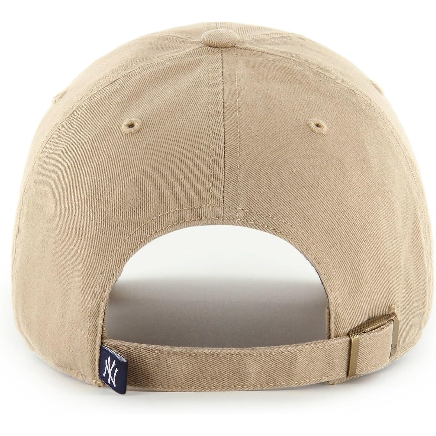 47 Brand MLB Khaki Primary Logo Clean Up Adjustable Strap Baseball Dad Hat Cap, Adult One Size Fits All