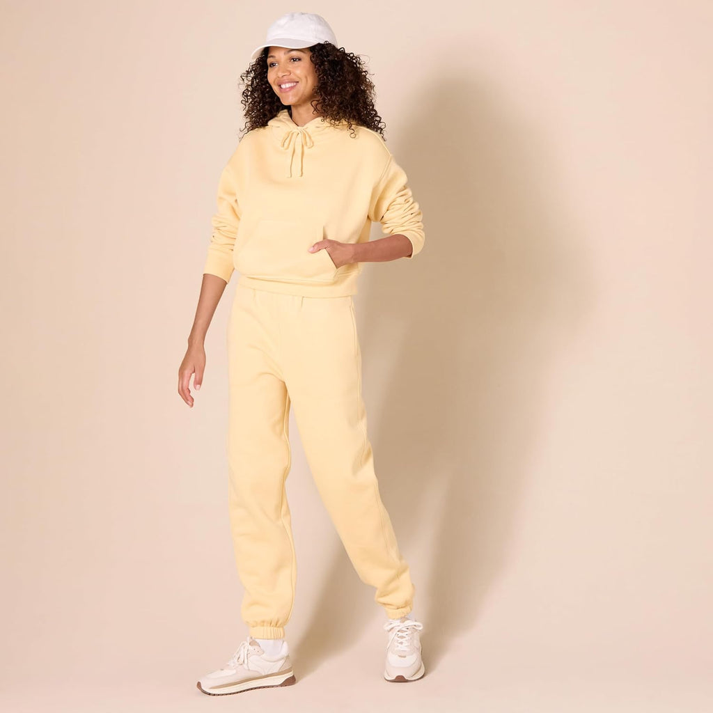 Women’s Crop Pullover Hoodie – Soft Fleece Sweatshirt (Plus Size)