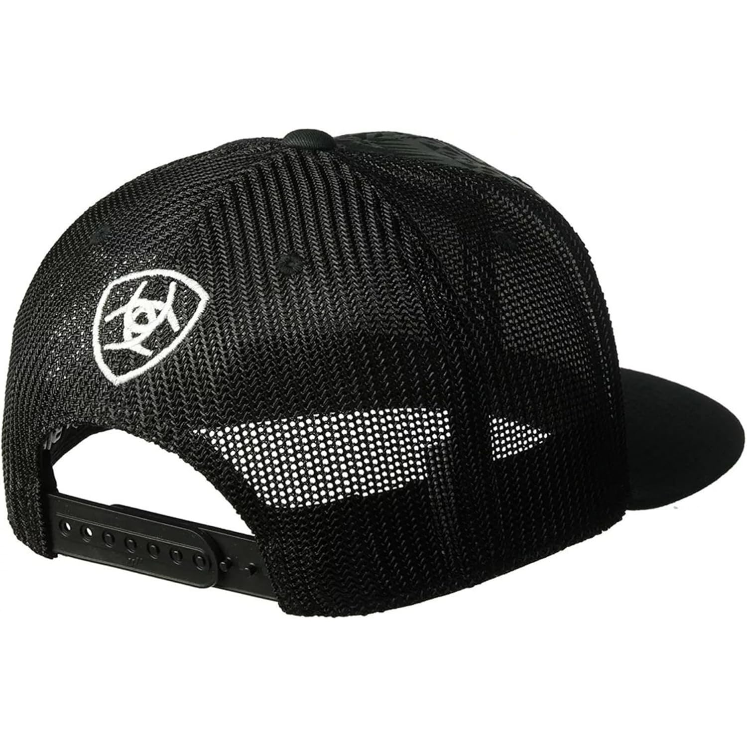 ARIAT Men's Aztec Black Flat Bill Cap