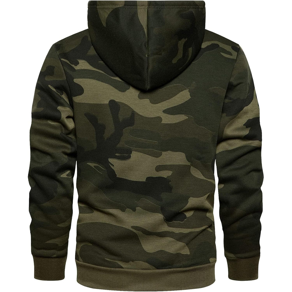 LBL Leading the Better Life Men's Solid Pullover Hoodies Sports Soft Blend Fleece Hooded Sweatshirts with Kangaroo Pocket