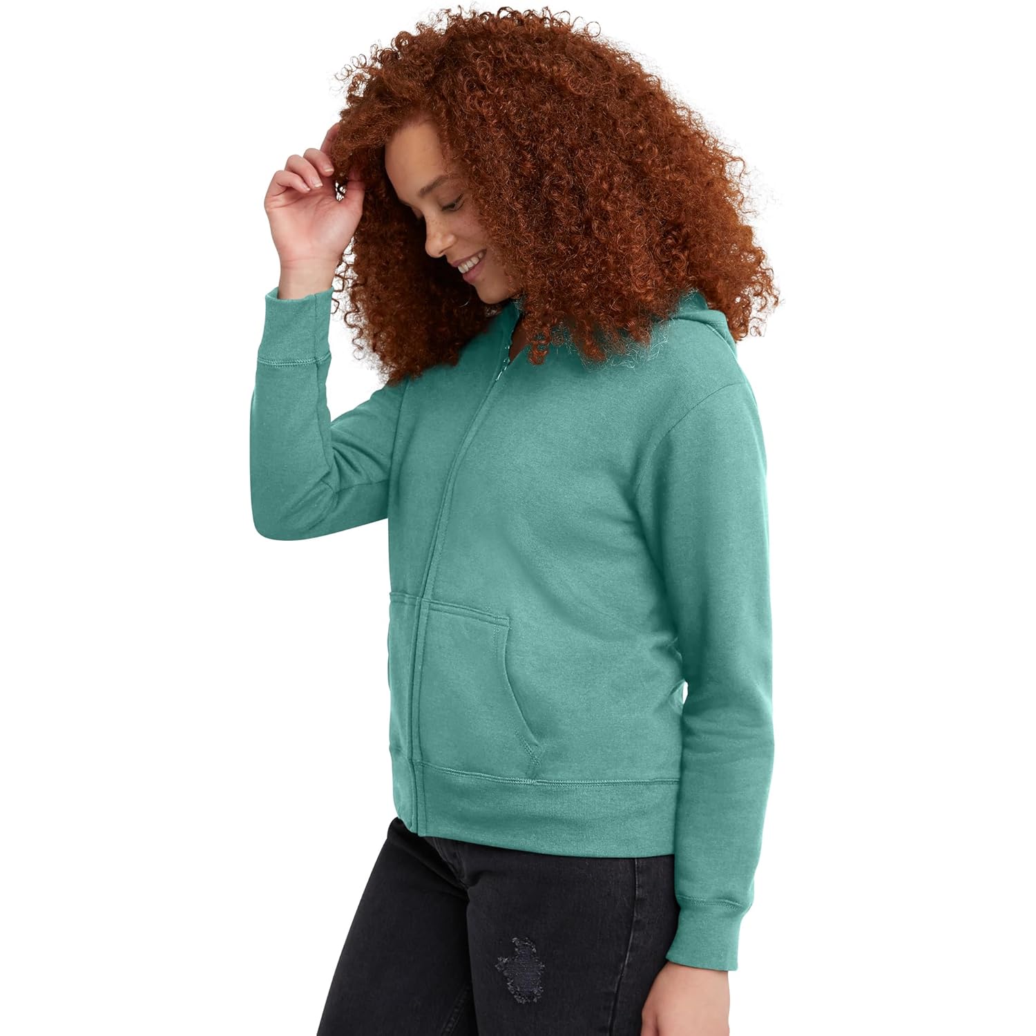 Hanes Women’s EcoSmart Zip Fleece Hoodie – Classic Soft Warmth
