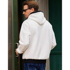 JMIERR Men's Cotton Casual Hoodies Sweatshirts Fashion Long Sleeve Drawstring Fleece Pullover Hoodie with Pockets