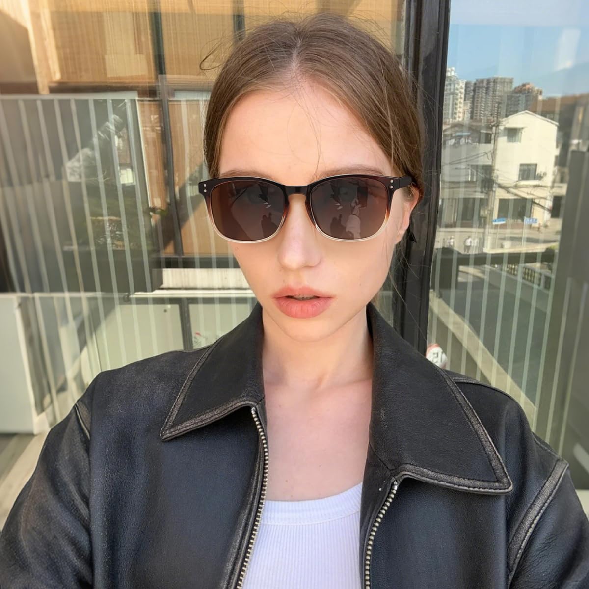 Polarized Sunglasses For Women Classic Retro Trendy Style Sun Glasses Uv Pack)