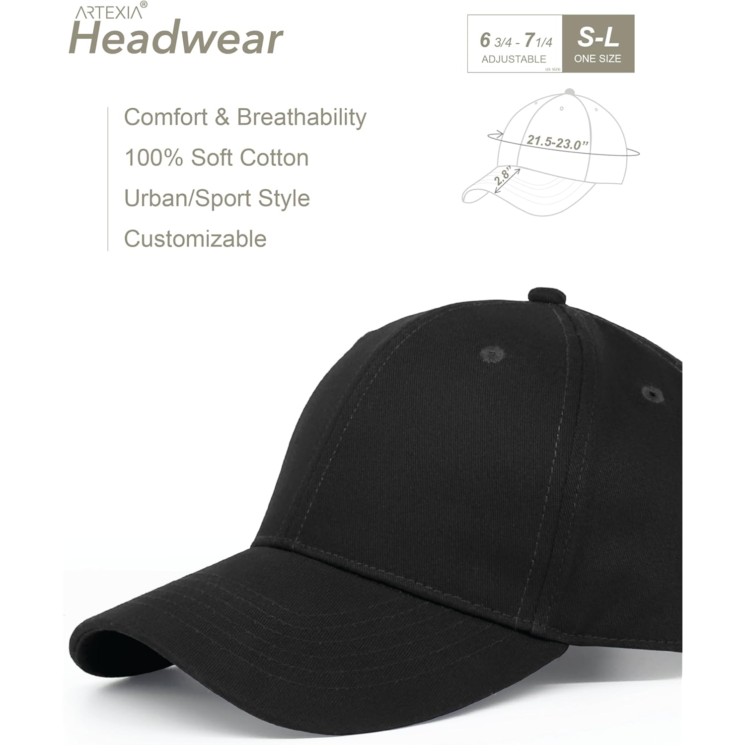 Baseball Cap 100% Cotton Hats for Men Hats for Women Cooling Performance Womens Baseball Caps