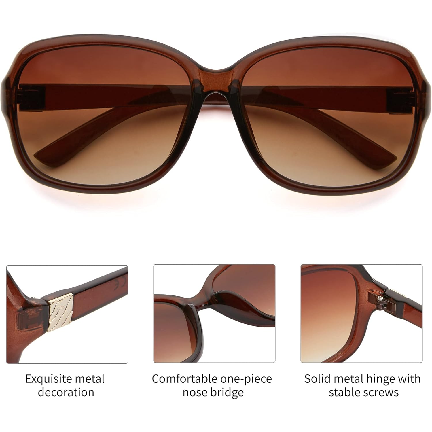 Madison Avenue Pack Classic Vintage Sunglasses For Women Men,Fashion Sun Shades Glasses With Protection