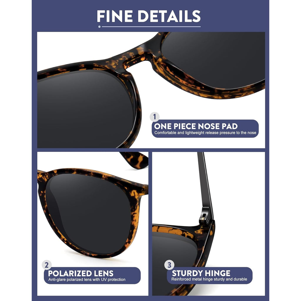 Retro Sunglasses Womens Trendy Round Classic Glasses