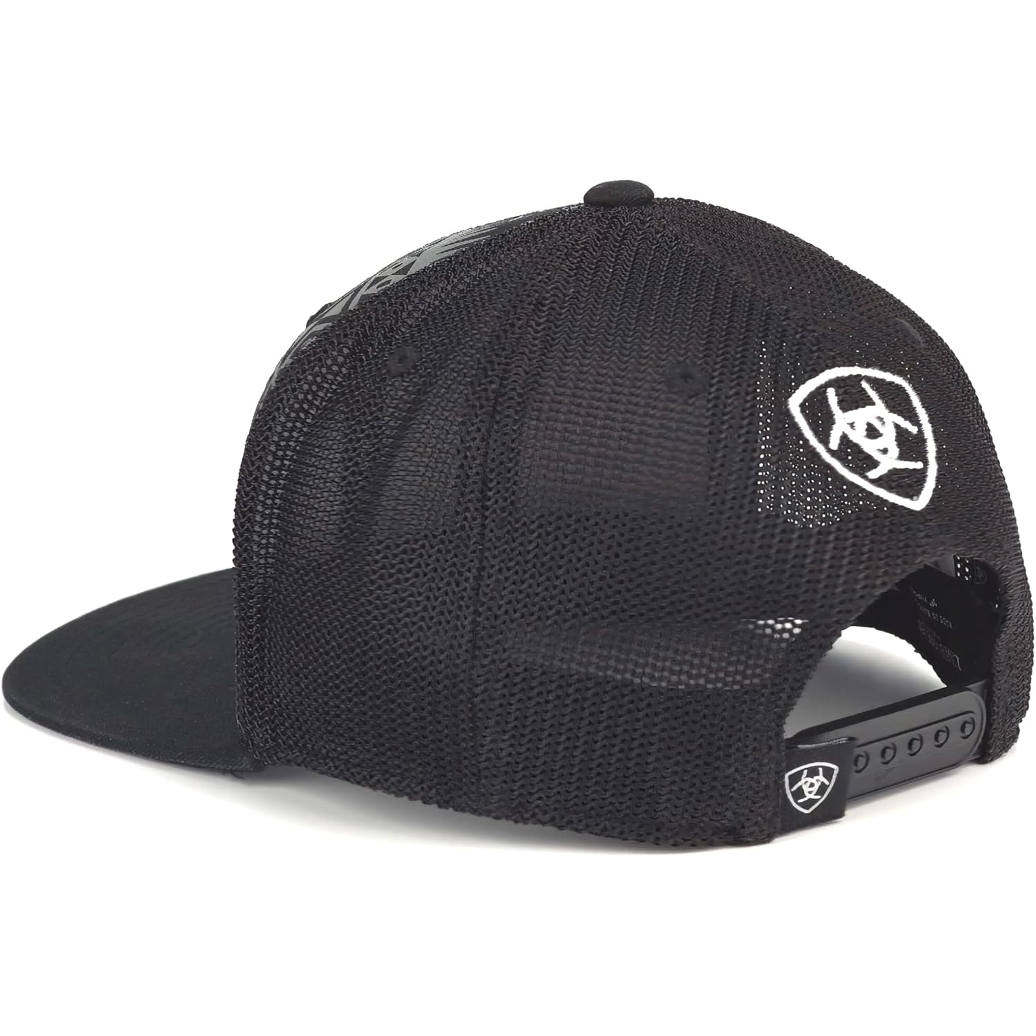 ARIAT Men's Aztec Black Flat Bill Cap