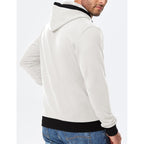 JMIERR Men's Cotton Casual Hoodies Sweatshirts Fashion Long Sleeve Drawstring Fleece Pullover Hoodie with Pockets